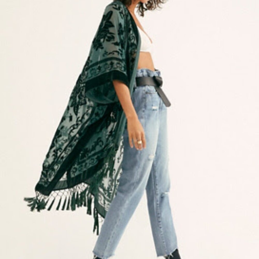 Nightbird Burnout Duster- Green